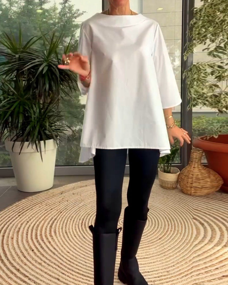 Jednokolorowe bluzki i odzież dojazdowa