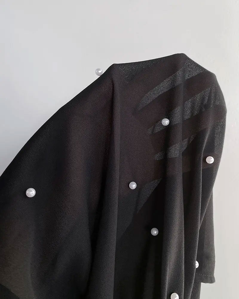 Top w eleganckim stylu z rękawami typu lampion