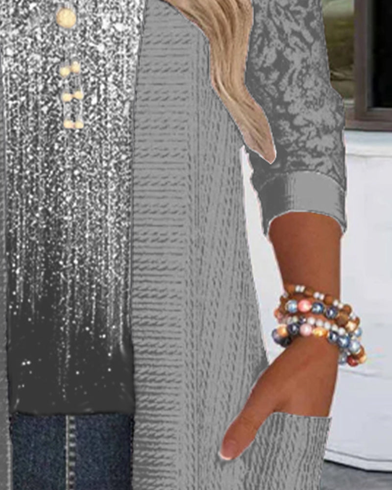 Modny top w imitacji dwuczęściowej konstrukcji