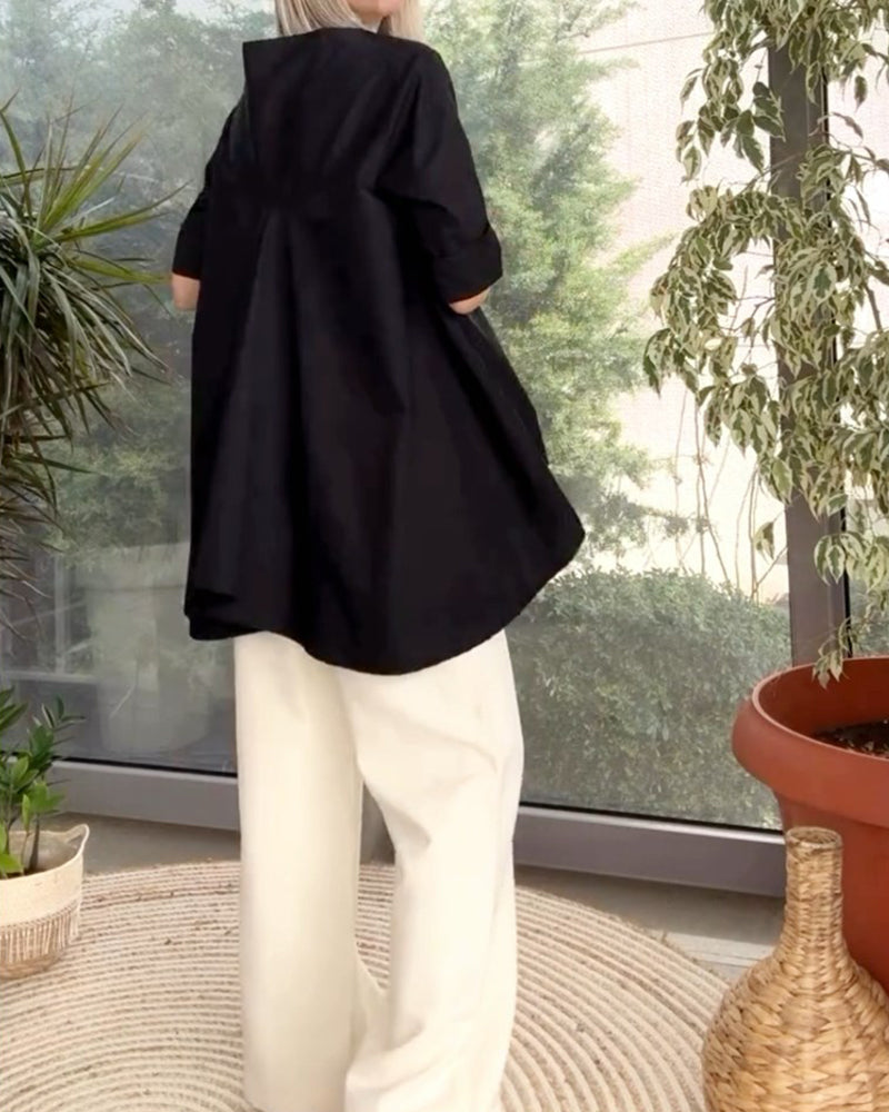 Jednokolorowe bluzki i odzież dojazdowa