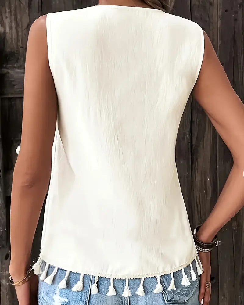 Czeski top bez rękawów