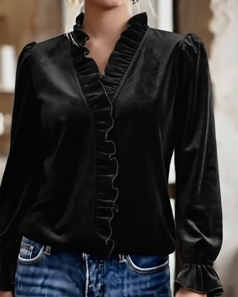 Elegancki, marszczony aksamit