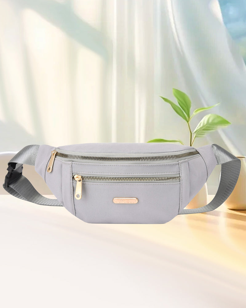 Prosta, jednokolorowa torba na ramię z przodu