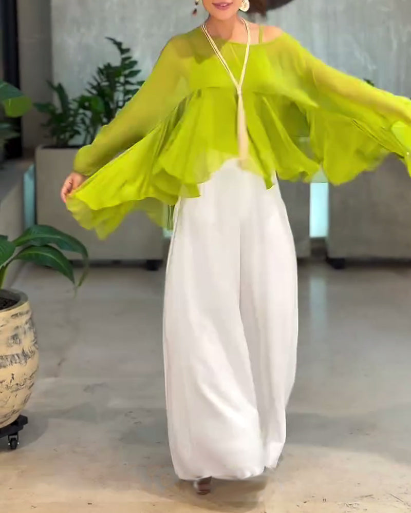 Bluzka o stylowym, gładkim wzorze