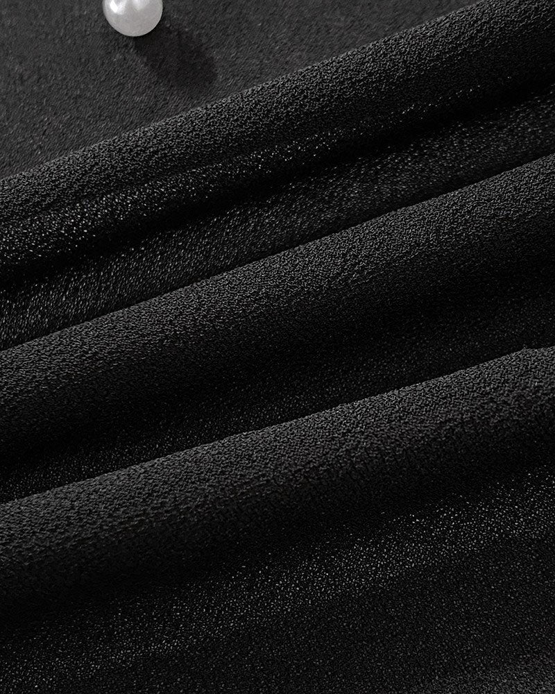 Top w eleganckim stylu z rękawami typu lampion