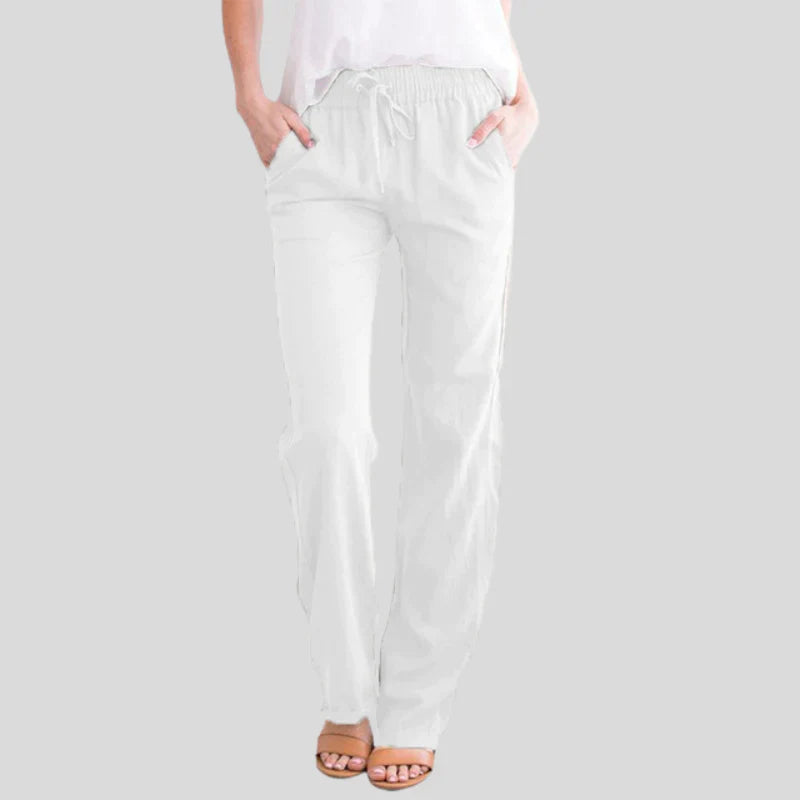 Spodnie damskie z gumką w pasie – stylowe spodnie casualowe na co dzień