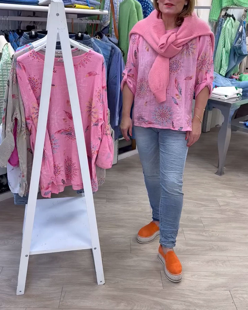 Koszulka z długim rękawem z nadrukiem