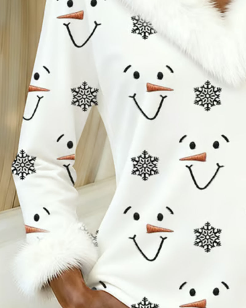 Najmodniejszy kołnierz z futra z nadrukiem