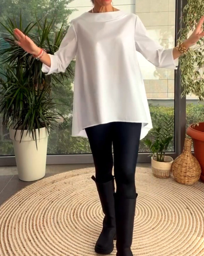 Jednokolorowe bluzki i odzież dojazdowa