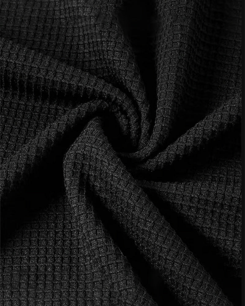 Top z klapami i kontrastowymi wstawkami