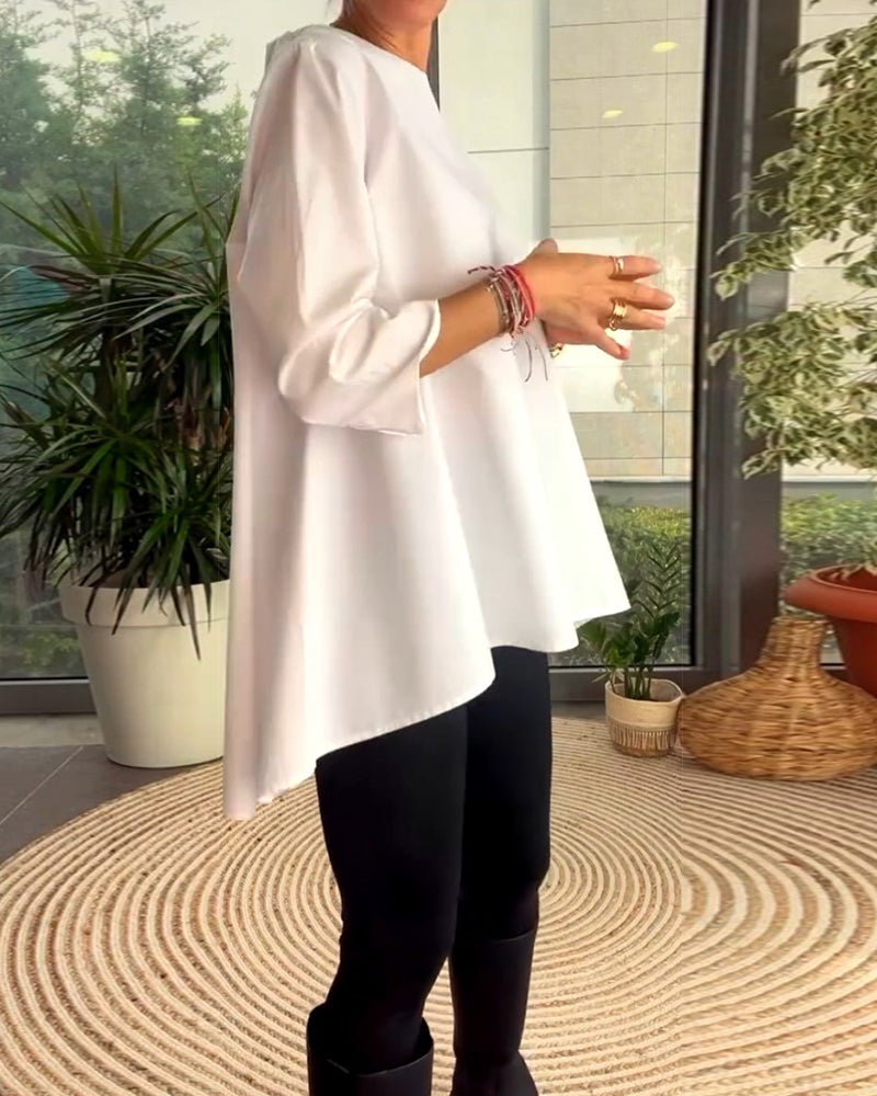 Jednokolorowe bluzki i odzież dojazdowa