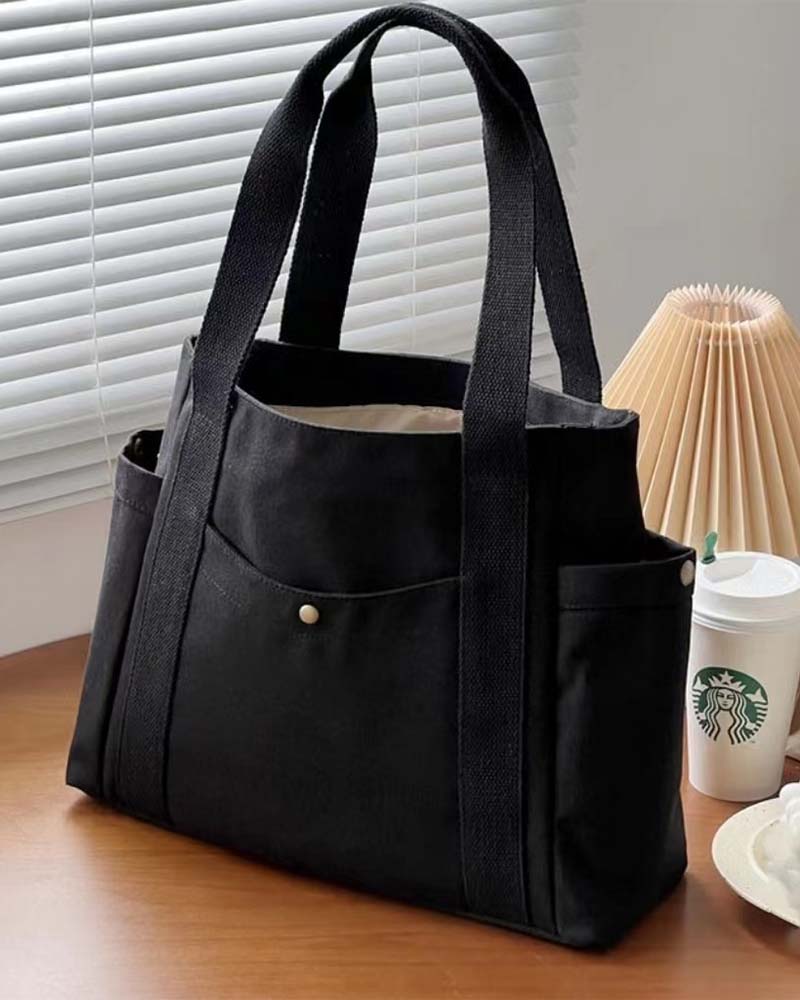 Duża torba płócienna z podwójnymi uchwytami