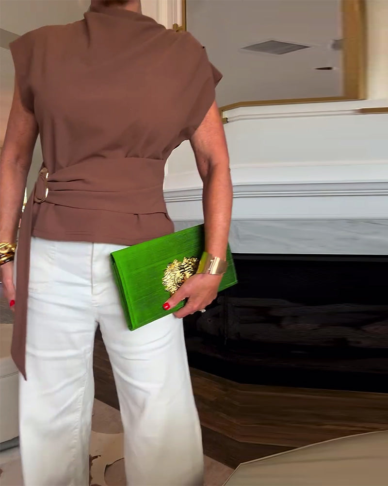 Dopasowana prosta bluzka