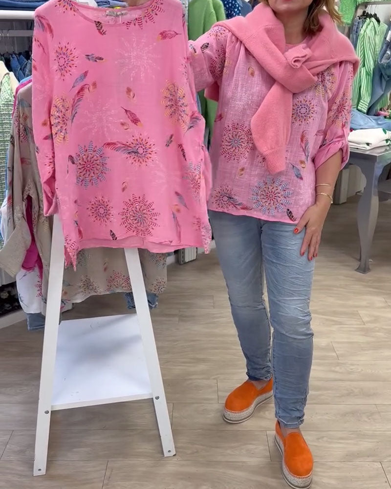 Koszulka z długim rękawem z nadrukiem