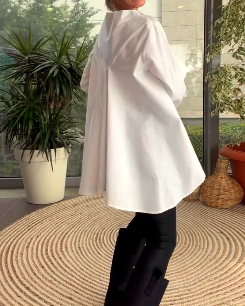 Jednokolorowe bluzki i odzież dojazdowa