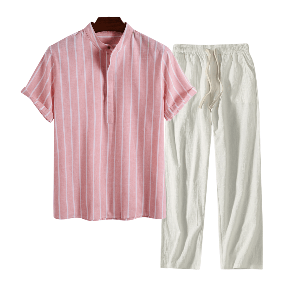 Zanira - lniany komplet letni